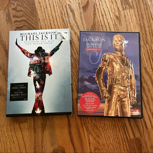 EUC Set of 2 Michael Jackson Music DVDs (This Is It/History on Film Volume II) - Picture 2 of 12